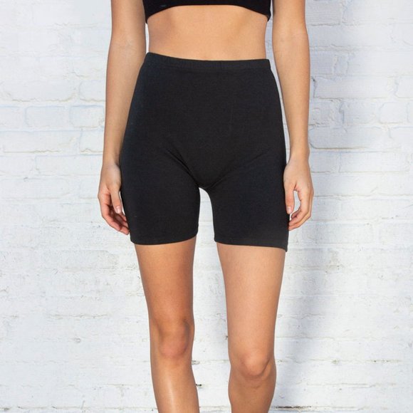 BRANDY MELVILLE Griffin Biker Black Shorts - Picture 1 of 7